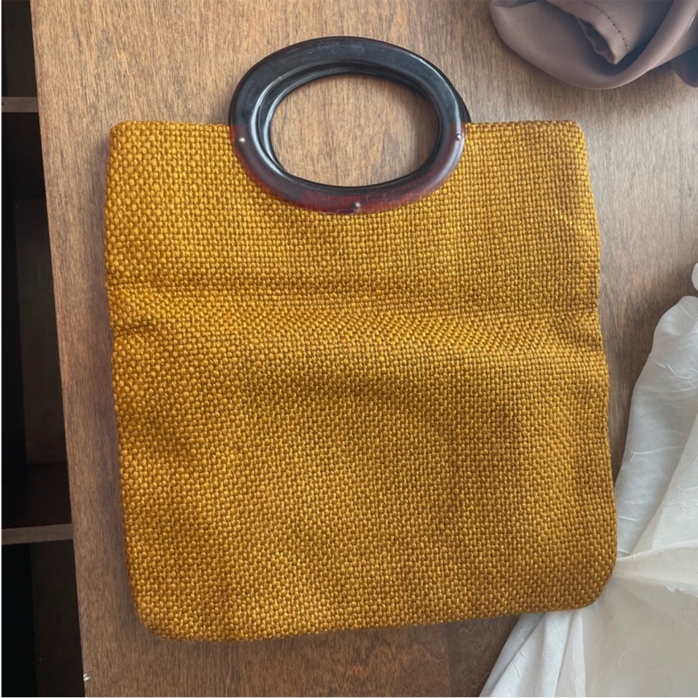 Vintage 60’s JR Julius Resnick Burgundy Handbag Flat Square Woven Knit Bag